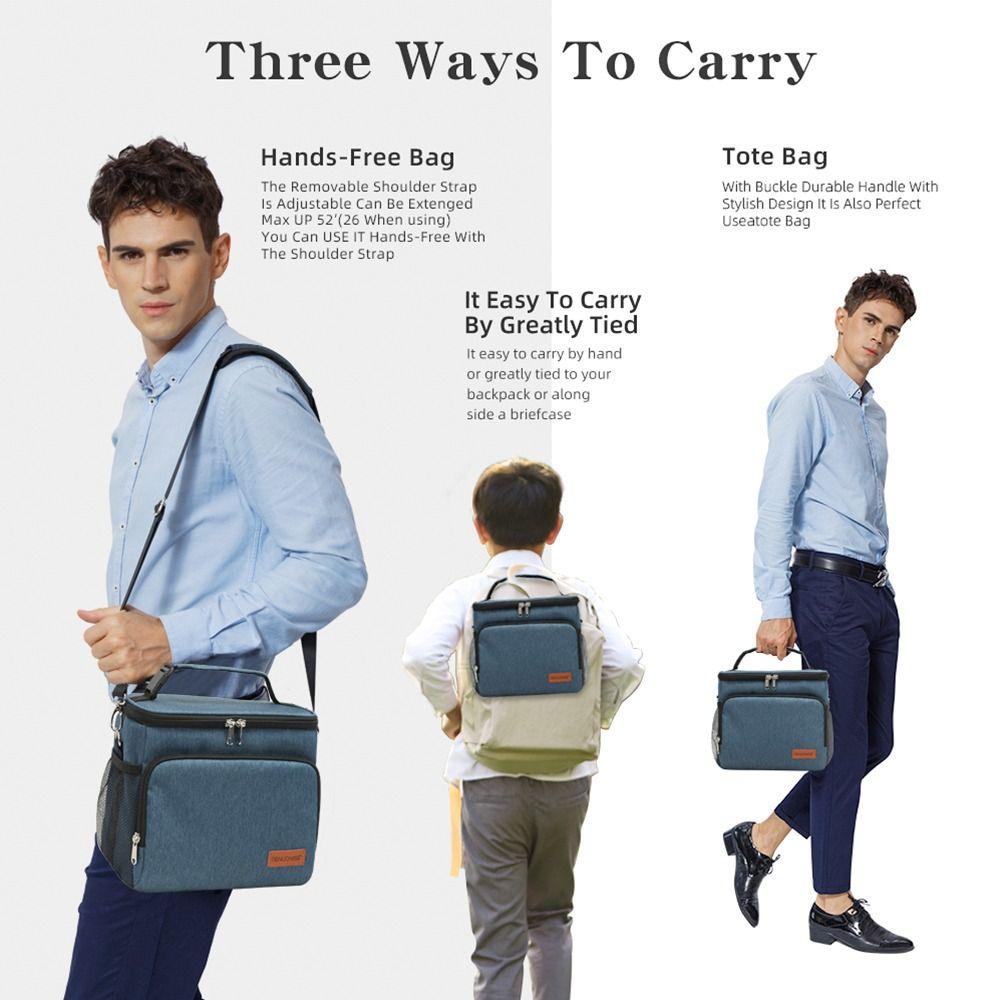 ROSE Túi Giữ Nhiệt Thức Ăn Tiện Lợi, Dung Tích 16L