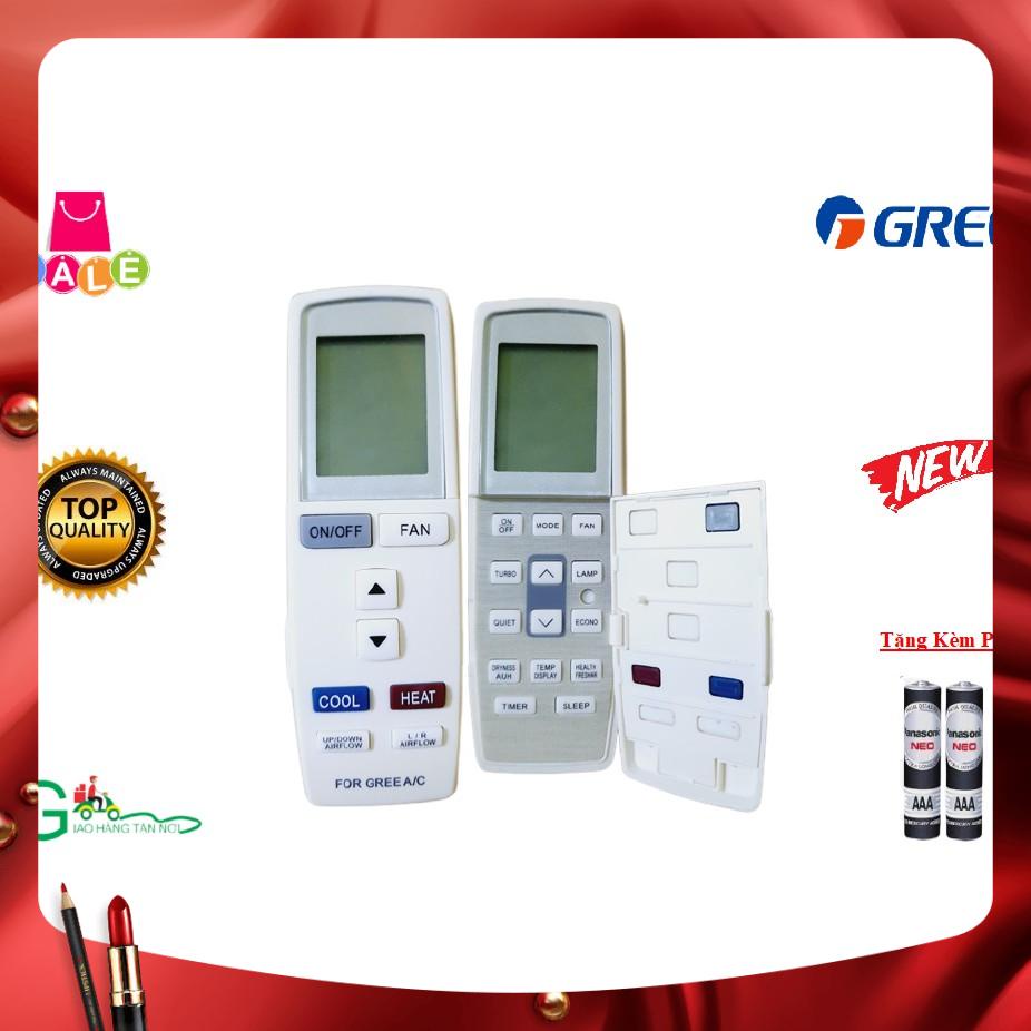 Remote điều khiển từ xa điều hoà Gree dùng cho các dòng GWC GWH 1 &2 chiều Inverter- Hàng tốt,mới 100% -Tặng kèm Pin