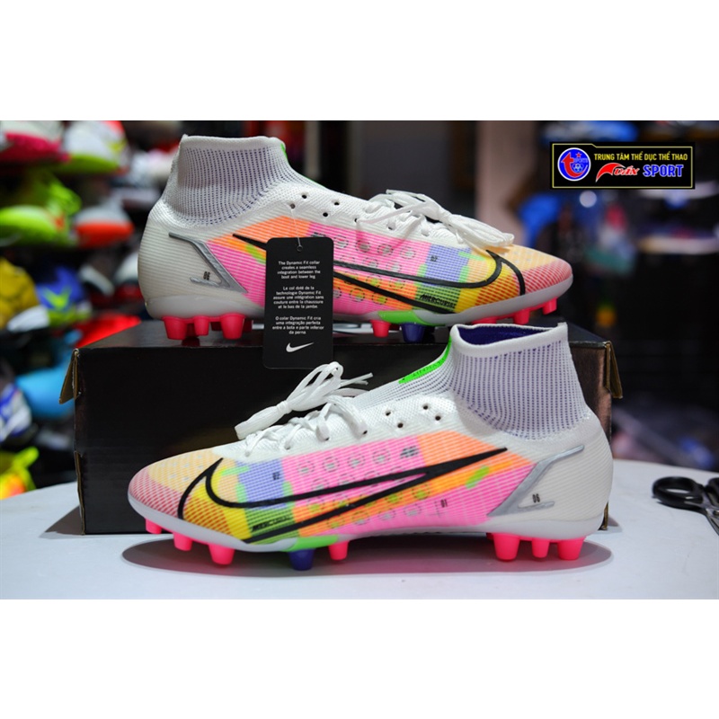 GIÀY Vapor 14 Academy AG - TRẮNG XANH HỒNG