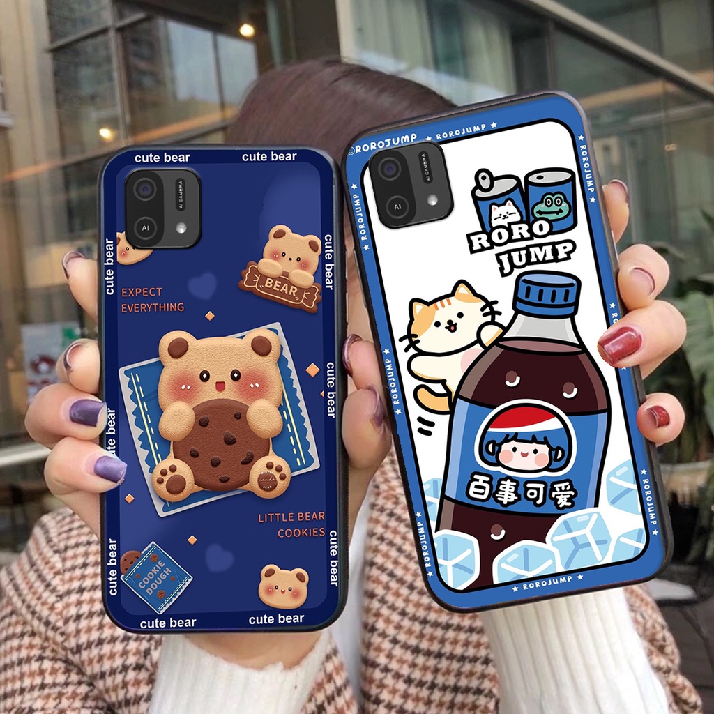 Ốp lưng Oppo A16K in hình 3D GẤU cute be@r, soda, happy day cực hot ,thời thượng