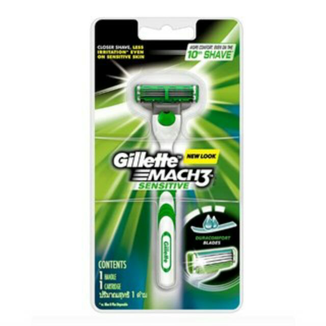 Dao cạo râu 3 lưỡi Gillette Mach 3 Sensitive