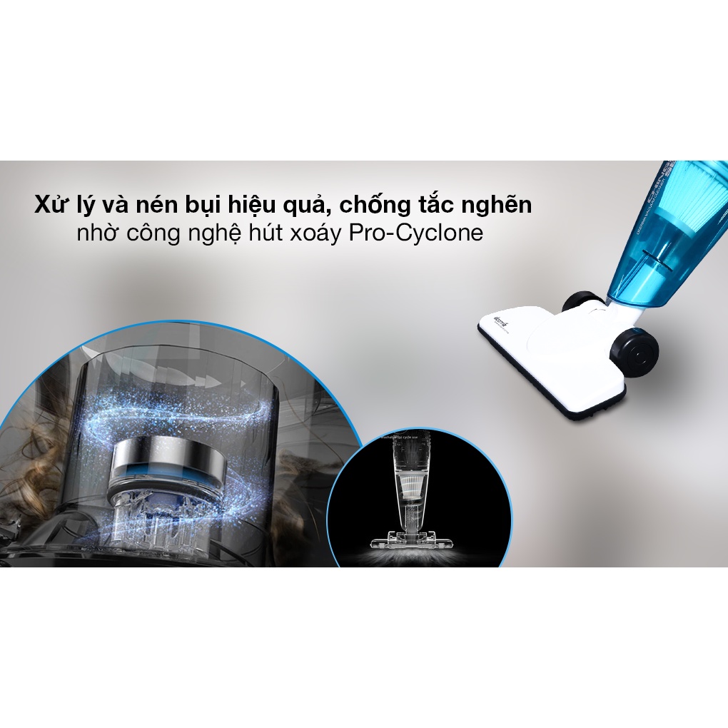 Máy Hút Bụi Cầm Tay Deerma DX118C gia đình gia dụng 3 in1 đa năng
