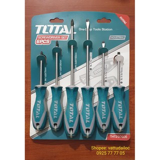 Bộ 6 cây tô vít cán đúc TOTAL ( Chính Hãng )