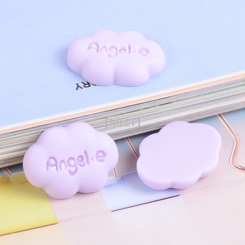 Phụ kiện trang trí thủ công chất liệu resin hình đám mây hoạt hình dễ thương