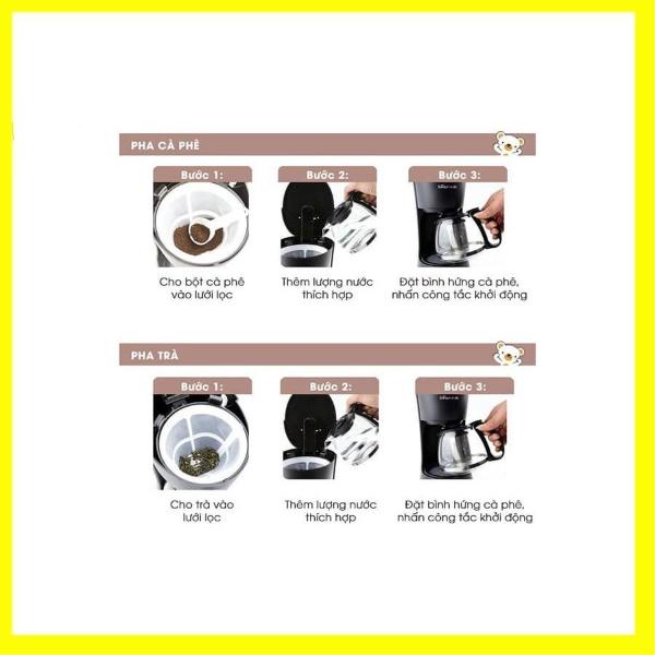 Máy Pha Cà Phê Mini tự động Đa Năng Bear KFJ-403, Máy Pha Trà, caphe,coffee, Máy Ép Cafe _ Espresso_Bảo Hành 1 Năm