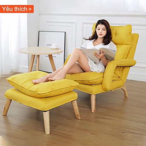 {RẺ HƠN HOÀN TIỀN}Ghế Sofa Thư Giãn-Ghế Sofa Bọc Tay-Ghế Bành Cao Cấp Siêu Êm Ái Tặng Kèm Đôn Nhiều Màu Lựa Chọn