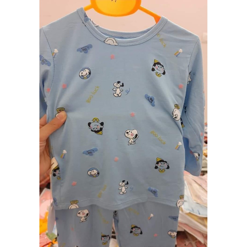 Bộ dài tay cotton thun lạnh cho bé yêu mẫu quá đẹp