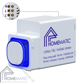 Công tắc điều khiển từ xa RF HOMEMATIC HMX-3C-TRFV1 (hạt tròn)