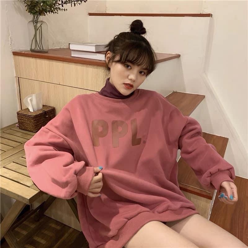 Áo Sweater Tay Dài Unisex In PPL