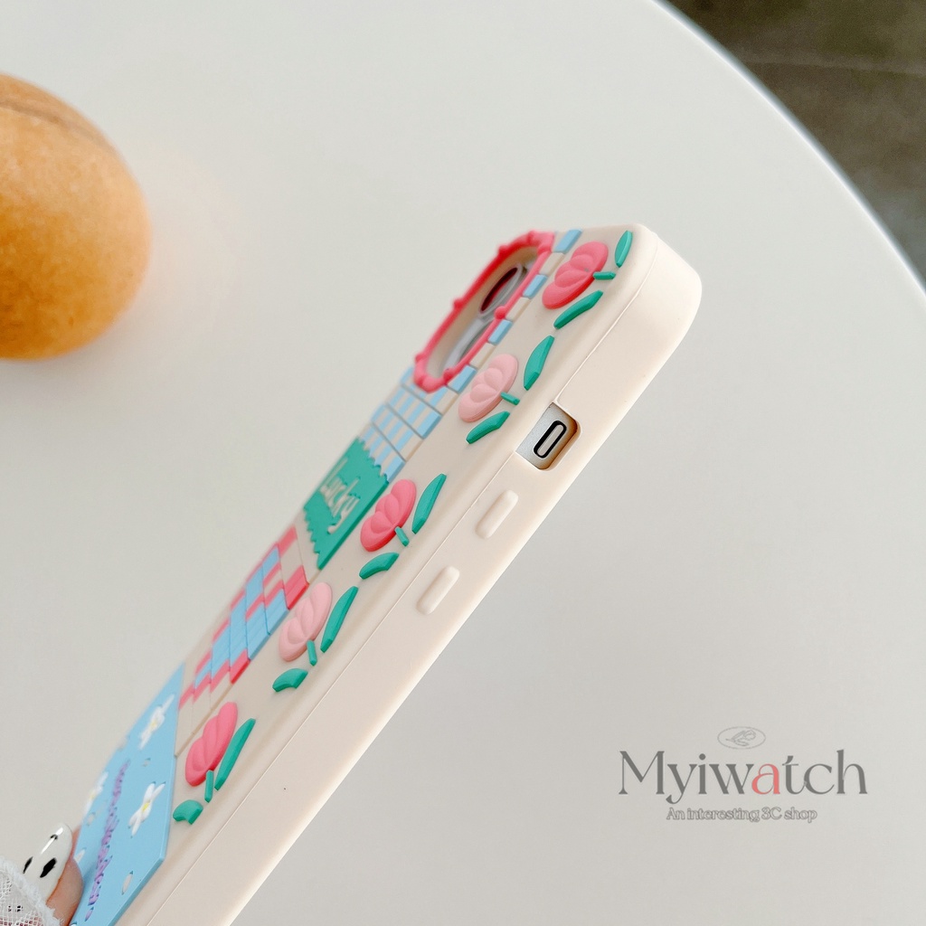 Ốp Điện Thoại Dẻo Họa Tiết Hoa 3D Xinh Xắn Cho Iphone 13 promax 12 11 Pro Max mini X XR XS Max 7 8 Plus