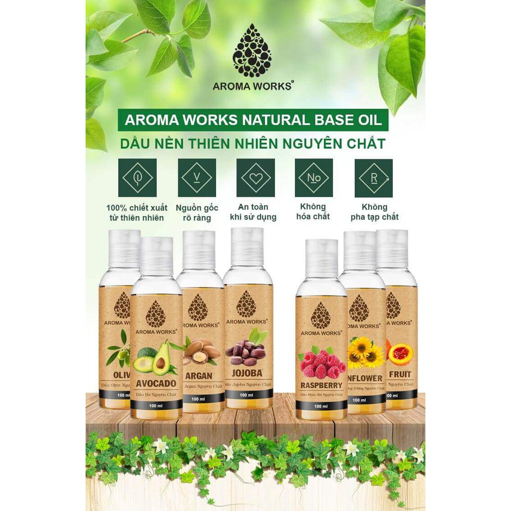 Dầu Thầu Dầu Nguyên Chất Aroma Works Castor Oil 100ml