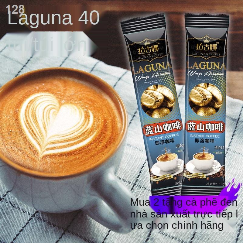 Cà phê Laguna Blue Mountain Coffee Bột cà phê hòa tan 3 trong 1 sảng khoái Bột cà phê Espresso nguyên chất không đường Đ