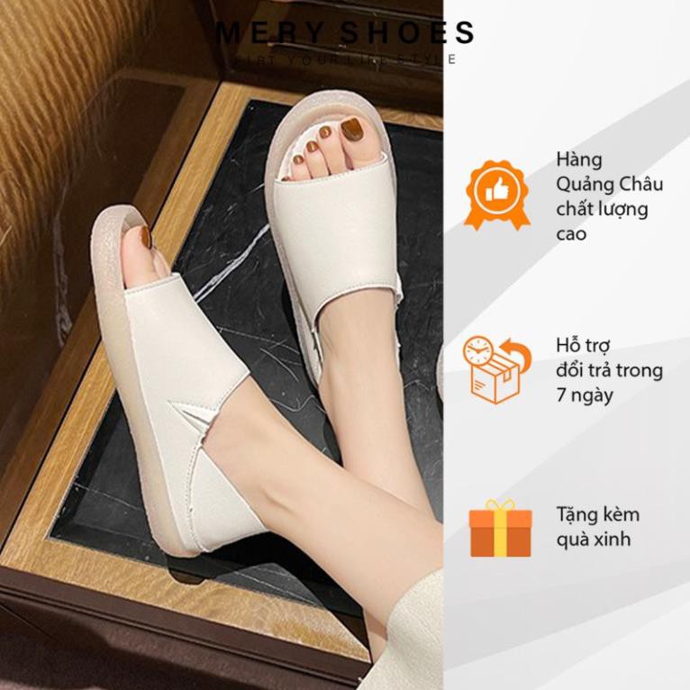 Giày Nữ / Dép Sandal Da Hở Mũi Đế Dẻo Mery Shoes Phong Cách Hàn Quốc - MPS251