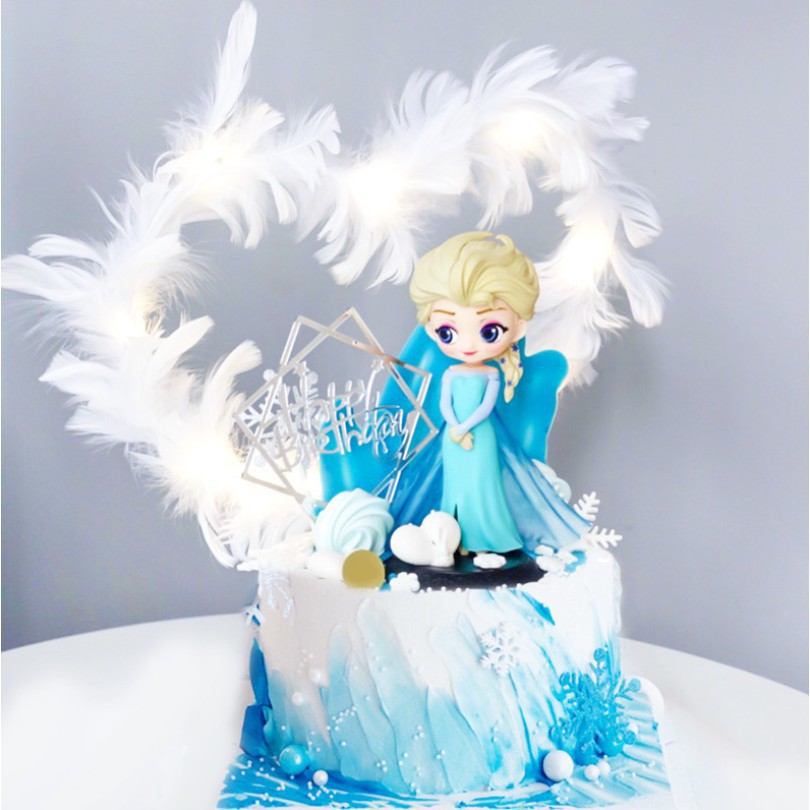 Búp bê elsa  elsa xanh dương- xanh rỗng