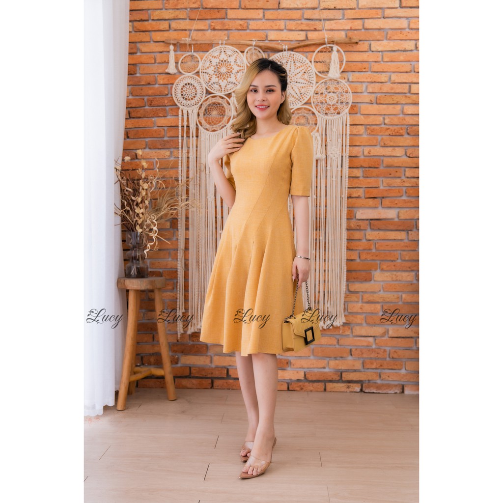 Đầm Selemini 2676 Váy Lucy dáng xoè tay lỡ giá tốt