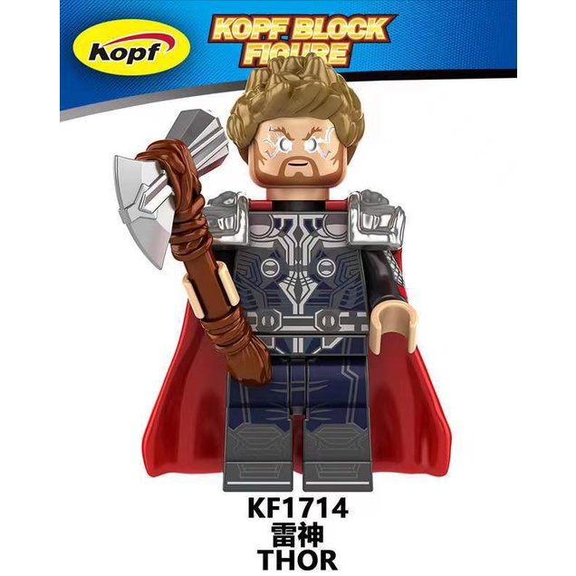 Minifigures Các Mẫu Nhật Vật  DC Siêu Anh Hùng Thor Heimdall Valkyrie Korg KF6161 - Đồ Chơi Lắp Ráp Mini