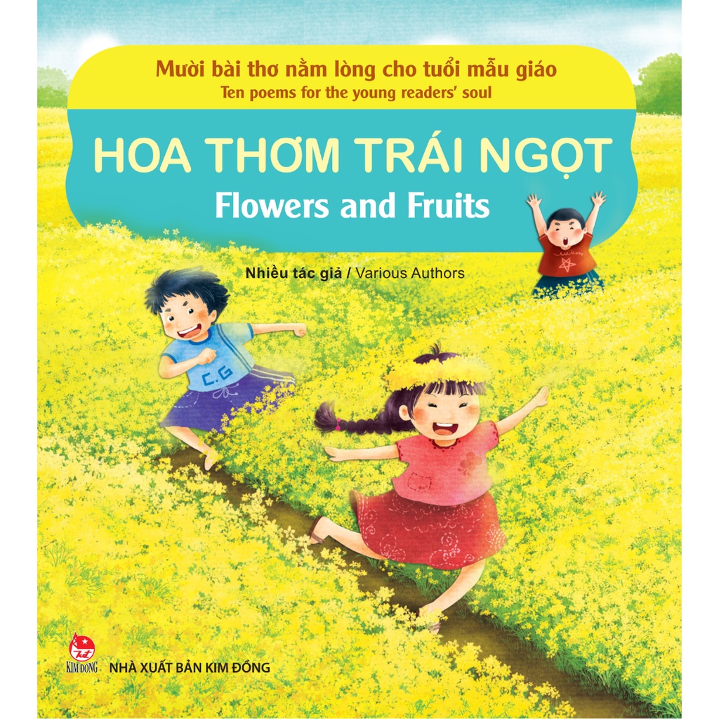 Sách (n) lẻ: Mười Bài Thơ Nằm Lòng Cho Tuổi Mẫu Giáo - Hoa Thơm Trái Ngọt và Cây Cối Quê kđ