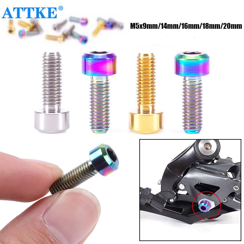Bu lông cố định thân xe đạp MTB M5 titan 9mm/ 14mm/ 16mm/ 18mm/ 20mm tiện lợi