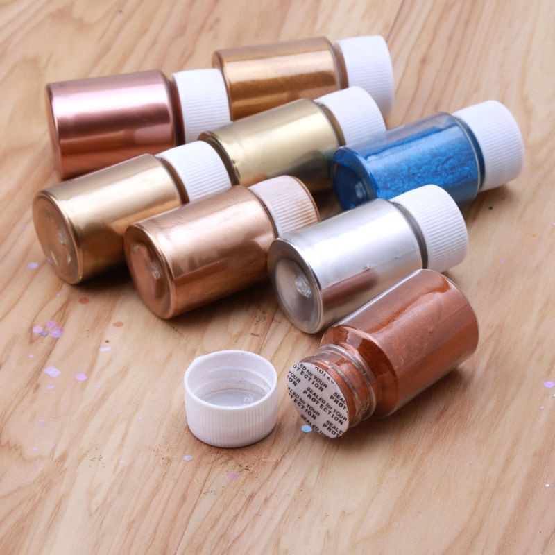 Bột màu ánh kim loại đồng/ngọc trai pha màu resin/epoxy làm xà phòng