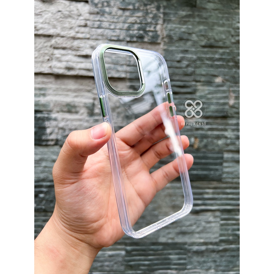 Likgus Standard ốp lưng trong suốt viền cam nhôm nguyên khối
