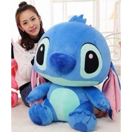 Gấu Bông Stitch Màu Xanh , Thú Nhồi Bông Dozemon Pikachu Size 60Cm-80Cm -1M