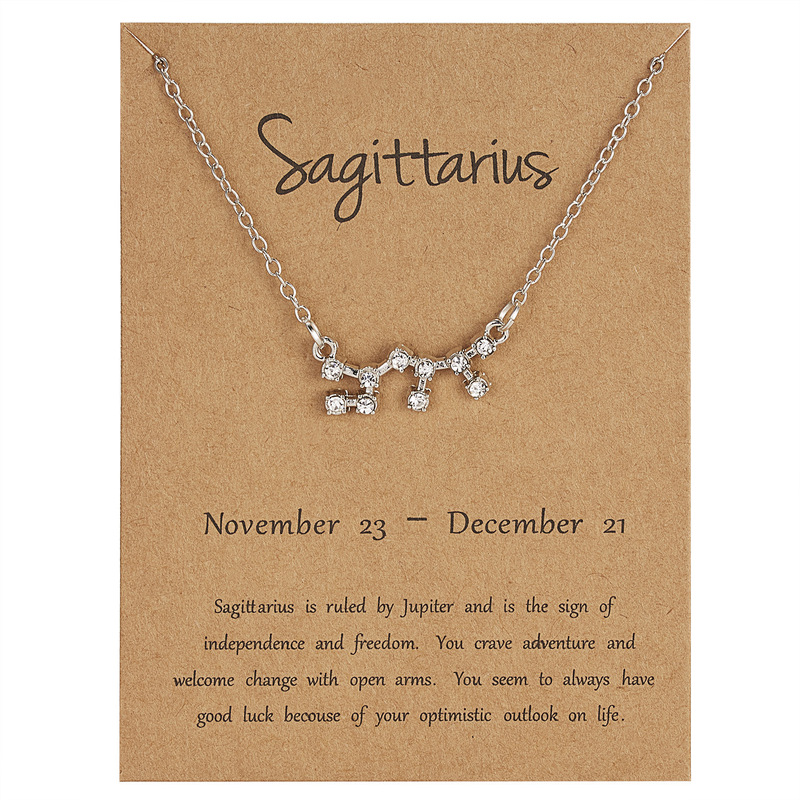 Dây chuyền đính đá họa tiết chòm sao thời trang