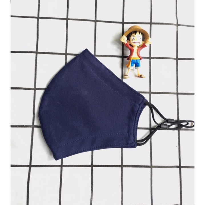 KHẨU TRANG  ĐEN   DÙNG CẢ 2 MẶT COTTON 100% CÓ NÚT ĐIỀU CHỈNH KÍCH CO | BigBuy360 - bigbuy360.vn