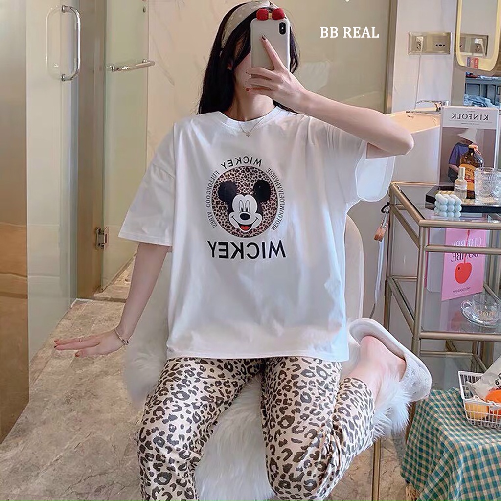 Đồ Bộ Mặc ở Nhà Bộ Đồ Ngủ Nữ Quần Dài Pijama Thun Lạnh Đẹp [CODE 37-40] Freesize Từ 45-60Kg - BB REAL | BigBuy360 - bigbuy360.vn