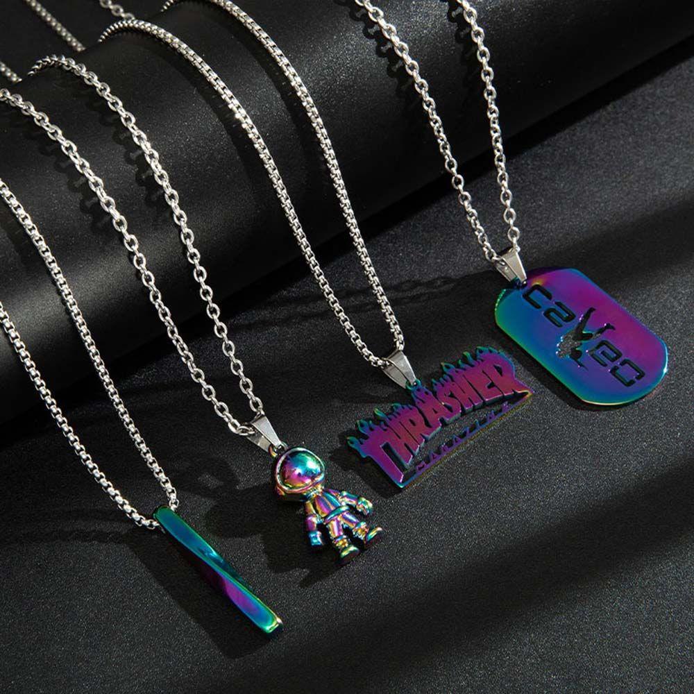 ESPO Vòng cổ Mặt Hình Chuồn Chuồn Đính Đá Nhiều Màu Sắc Cho Nam