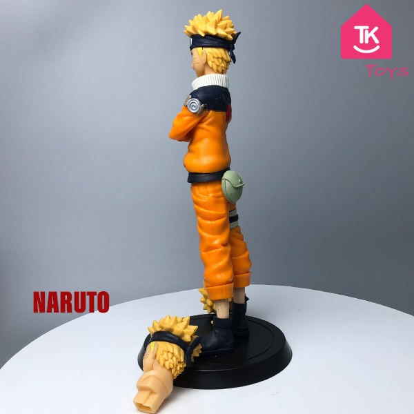 Mô Hình Trang Trí Nhân Vật Naruto có 3 Đầu 3 Trạng Thái Khách Nhau Cao 25cm - Figure Naruto Cao Cấp TOys