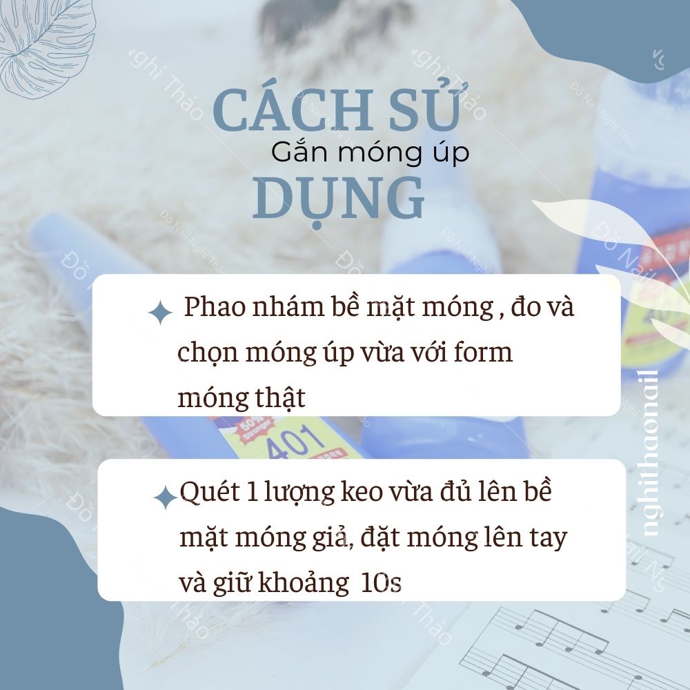 Keo 401 chính hãng , keo gắn móng giả siêu chắc 20g