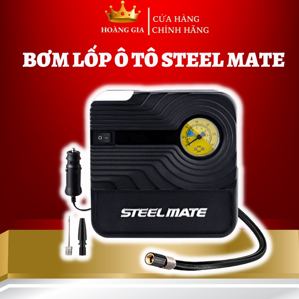 Bơm Lốp Ô Tô – Bơm Ô Tô – Chính Hãng Steelmate P03 Cơ, P05 Điện Tử Tự Ngắt Thông Minh Bảo Hành 12 Tháng