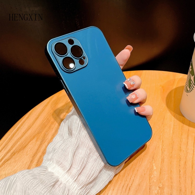 Kính Ốp Điện Thoại In logo Cho iphone 11 12 13 14 pro max
