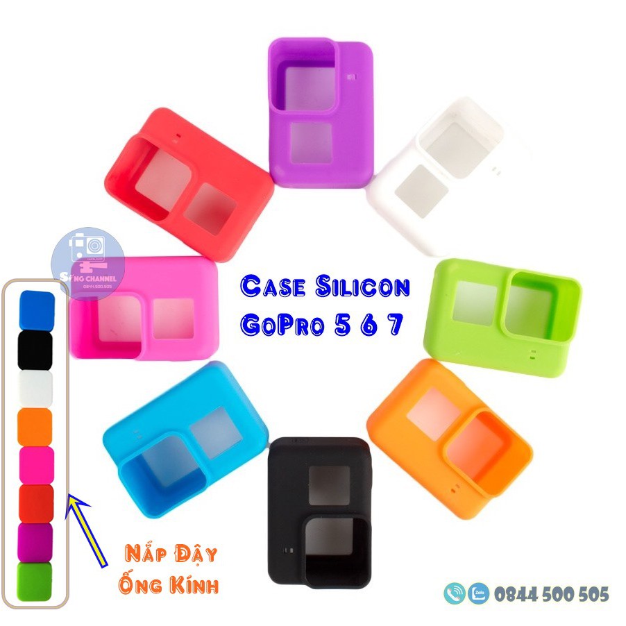 [RẺ NHẤT] Case Silicon bảo vệ cho GoPro 5, 6, 7+ Nắp đậy ống kính