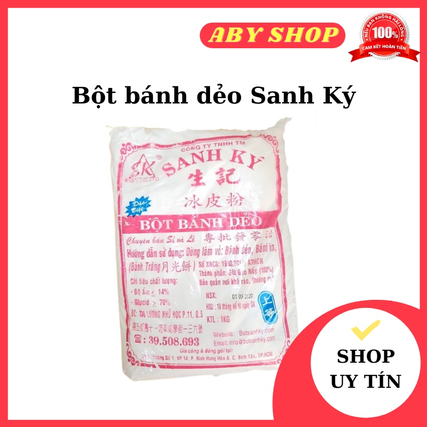 Bột nếp rang sẵn ⚡ HÀNG LOẠI 1 ⚡500g bột bánh dẻo đỏ Sanh Ký 500gr