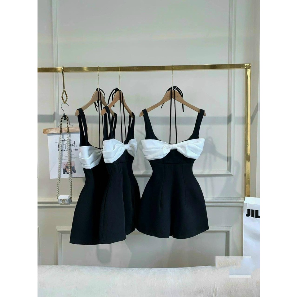 Jumsuit 2 Dây Ngắn Phối Nơ Ngực Siêu Xinh Tôn Dáng - Jumsuit 2 Dây Mẫu Mới Siêu Cute