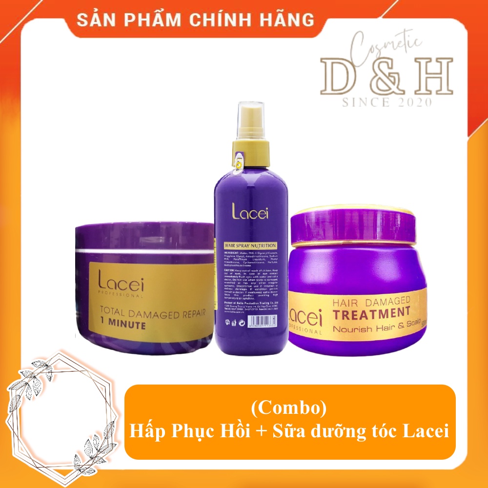 Hấp Phục Hồi + Sữa dưỡng tóc Lacei