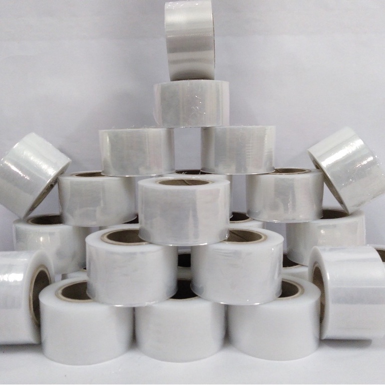 Màng pe trắng 5cm quấn ghép cây, keo ghép cành hàng siêu dai tự dính giá rẻ