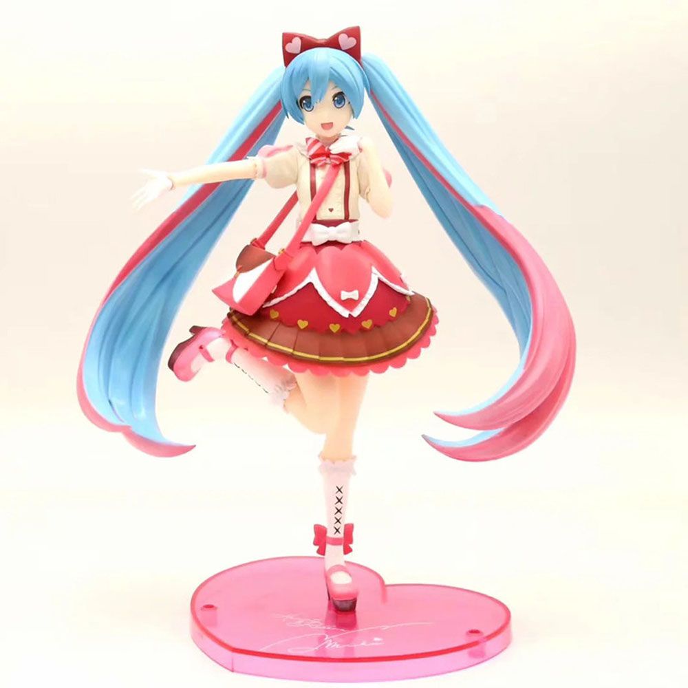 Mô hình nhân vật Hatsune Miku bằng PVC dễ thương để bàn trang trí