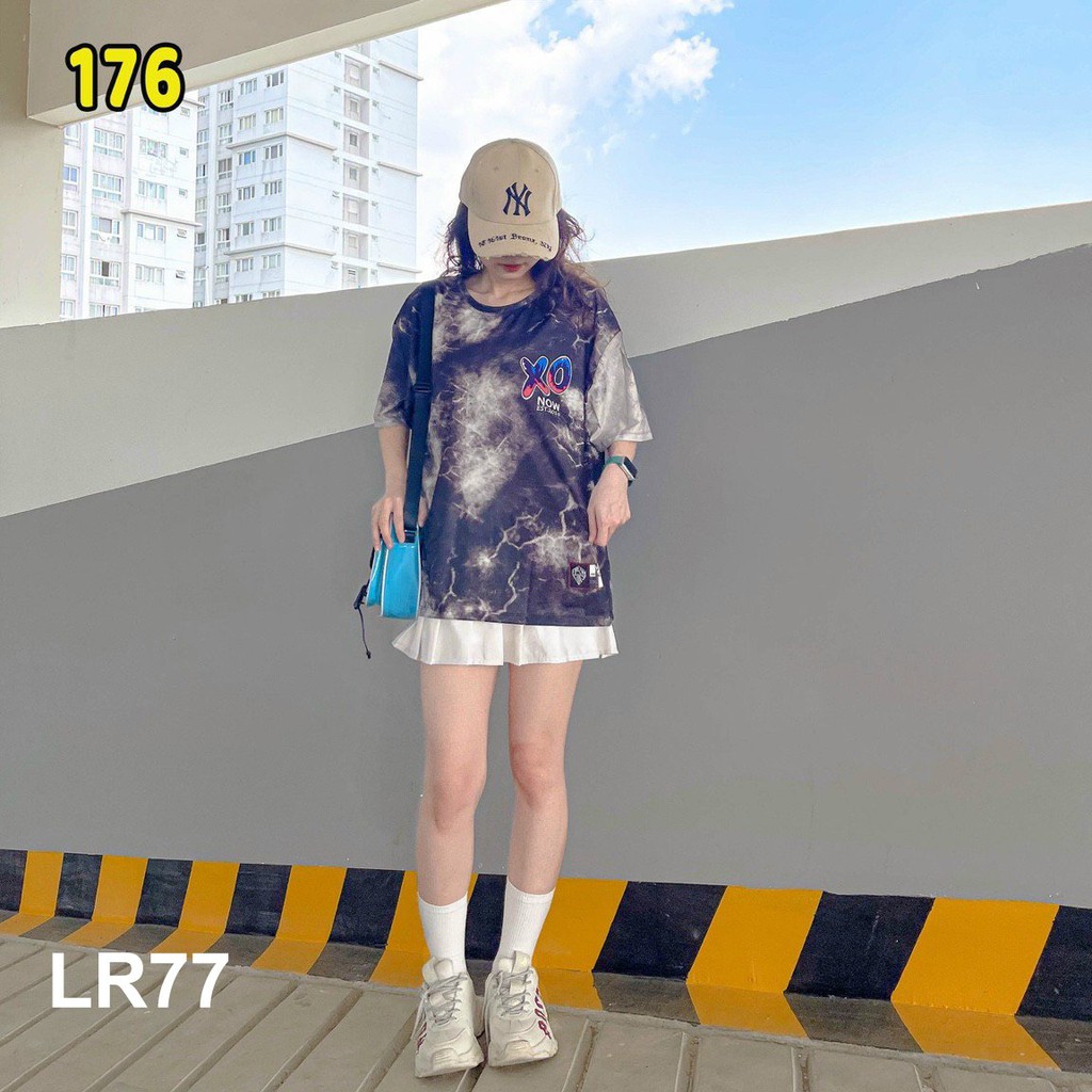 Áo thun loang màu 💕𝑭𝒓𝒆𝒆𝒔𝒉𝒊𝒑💕 Áo phông unisex LR77 {nhiều mẫu} vải cotton xượt poli co giãn thấm hút tốt, không xù lông