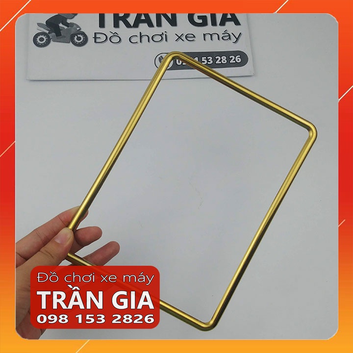 Viền khung biển số titan 7 màu xe sirius exciter taurus jupiter nouvo AB wave winner cub dream vario SH mode vision lead