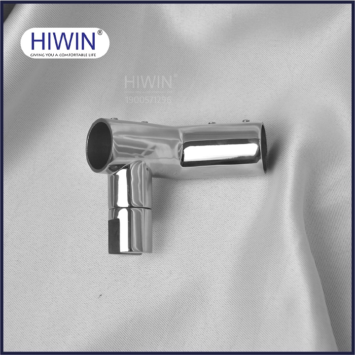 Chuyển góc 135 độ phòng tắm kính chất liệu inox 304 mặt gương dùng cho ống phi 25 HIWIN SB-618