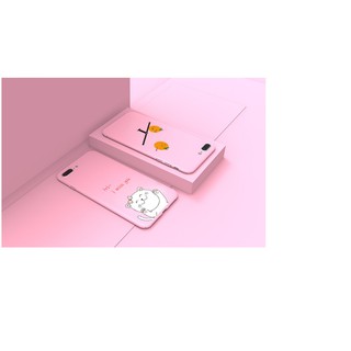Ốp lưng Iphone 6 / iphone 6s / iphone 6plus / iphone 7plus / iphone 8plus hồng quả cam cute chống bám vân tay