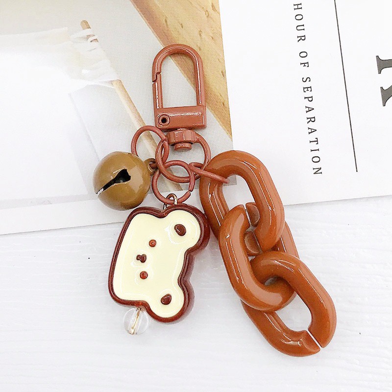 Móc Khóa Hình Gấu / Vịt / Bông Hoa Nhiều Màu Dễ Thương