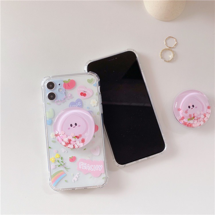 Ốp lưng iphone chống shock Đào Nhũ