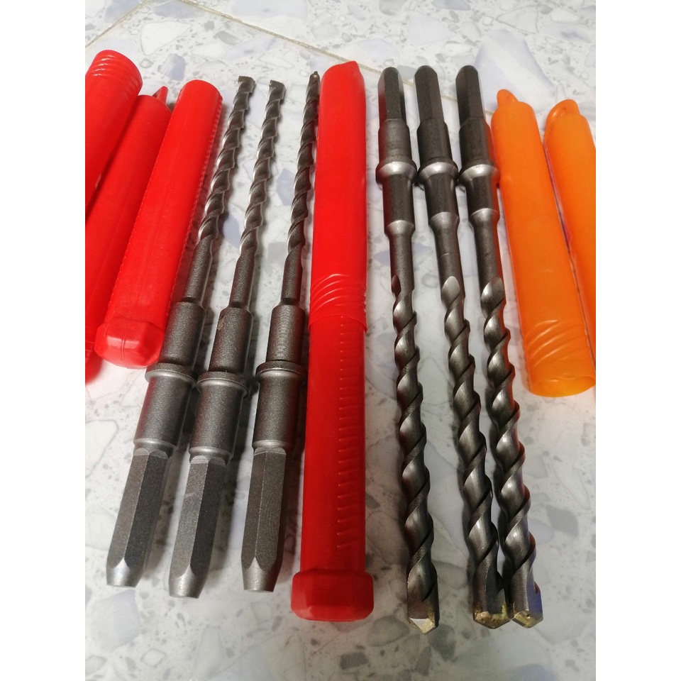 Mũi khoan bê tông đuôi lục giác 10x280mm, 12x280mm, 14x280mm, 16x280mm