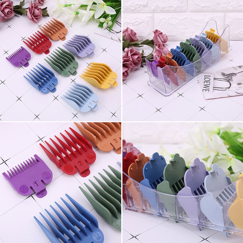 Bộ 8 Đầu Lược Giới Hạn Thay Thế Cho Tông Đơ Cắt Tóc