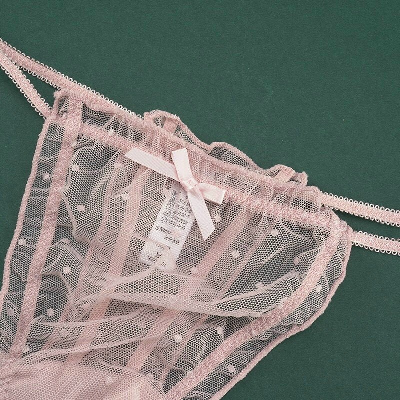 Quần Lót Nữ Ren lọt khe xuyên thấu dây hai mảnh điệu đà sexy quyến rũ mã T055