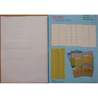 Nhãn dán decal Tomy khổ giấy A4 - 5 tờ