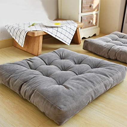 Đệm ngồi bệt vuông, đệm lót ghế văn phòng vải nhung xuất Nhật cao cấp Ánh Sao - 40x40x6cm